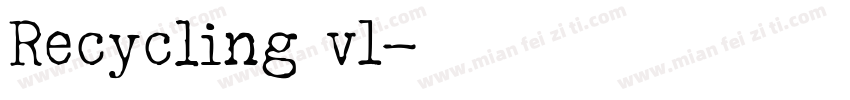 Recycling v1字体转换